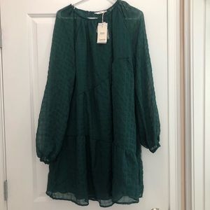 NWT Green long sleeve dress